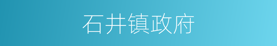 石井镇政府的同义词