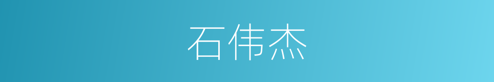 石伟杰的同义词