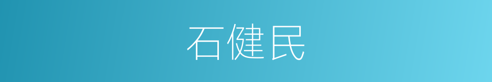 石健民的同义词