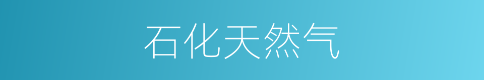 石化天然气的同义词