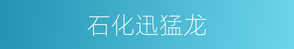 石化迅猛龙的同义词