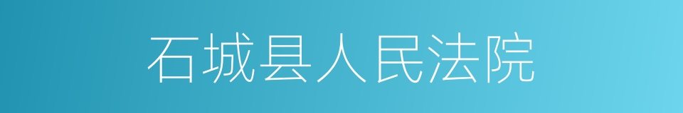 石城县人民法院的同义词