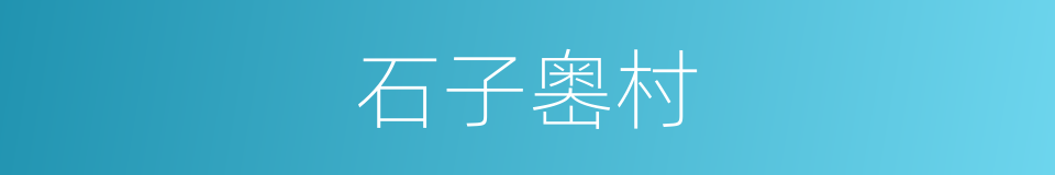 石子嶴村的同義詞