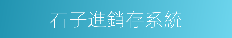 石子進銷存系統的同義詞