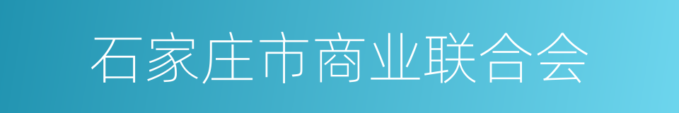 石家庄市商业联合会的同义词
