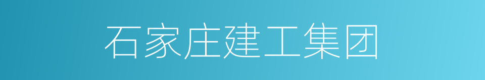 石家庄建工集团的同义词