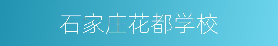 石家庄花都学校的同义词