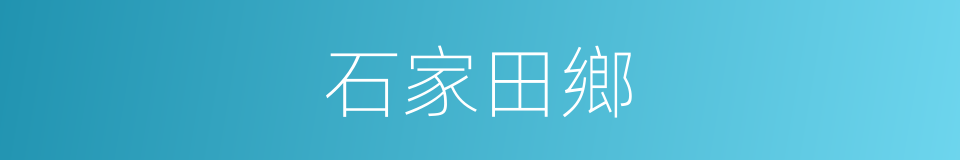 石家田鄉的同義詞