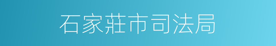 石家莊市司法局的同義詞