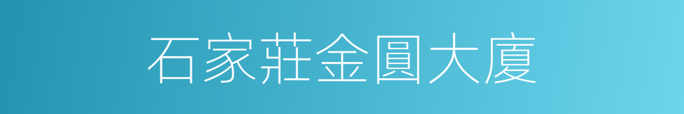 石家莊金圓大廈的同義詞