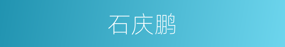 石庆鹏的同义词