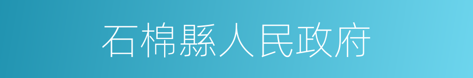 石棉縣人民政府的同義詞