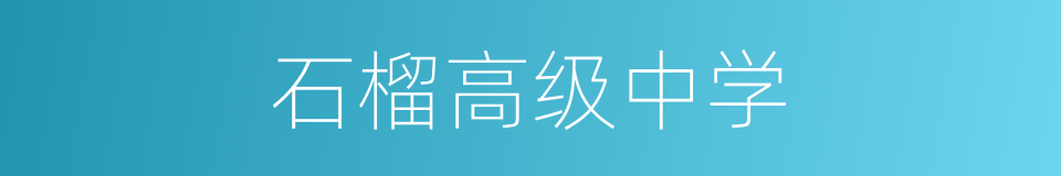 石榴高级中学的同义词