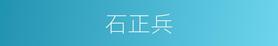 石正兵的同义词