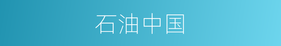 石油中国的同义词