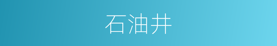 石油井的同义词