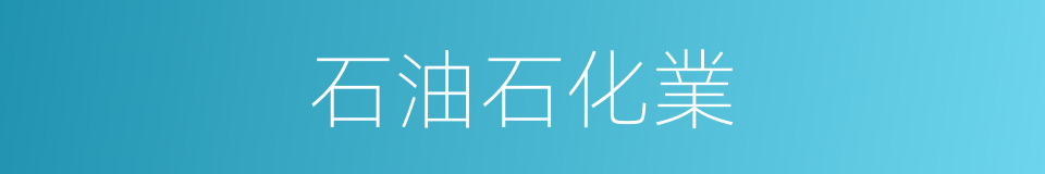 石油石化業的同義詞