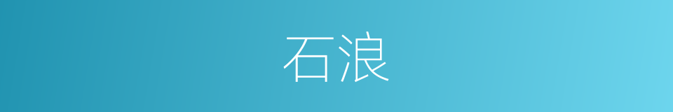 石浪的同义词