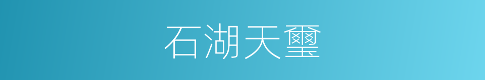 石湖天璽的同義詞