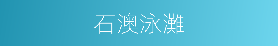 石澳泳灘的同義詞