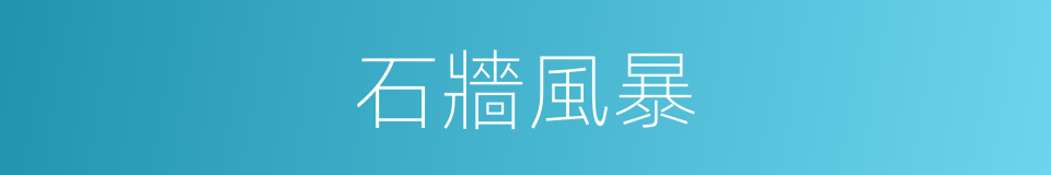 石牆風暴的同義詞
