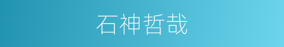 石神哲哉的同义词