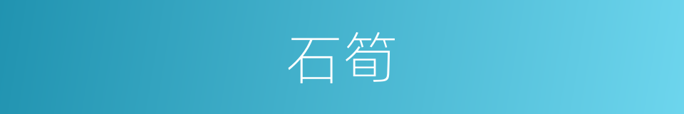 石筍的意思