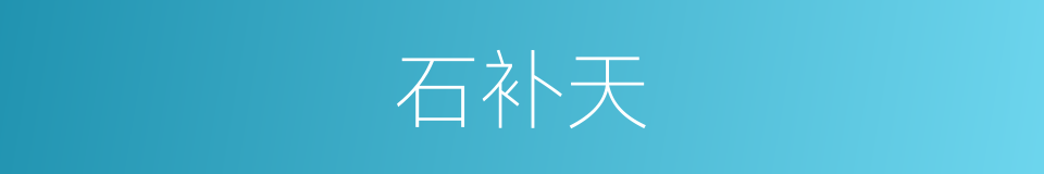 石补天的同义词