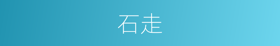 石走的同义词
