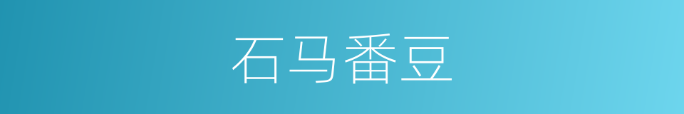 石马番豆的同义词