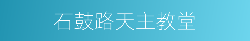 石鼓路天主教堂的同义词