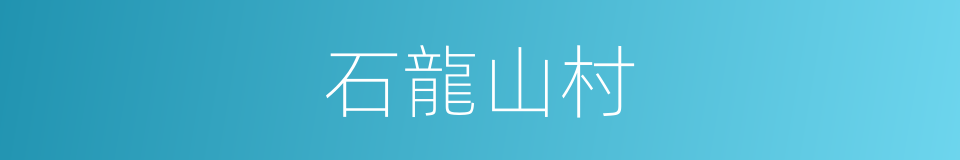 石龍山村的同義詞