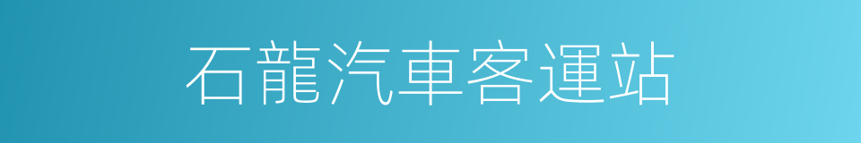 石龍汽車客運站的同義詞