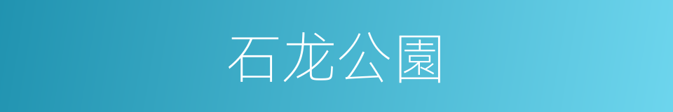 石龙公園的同義詞