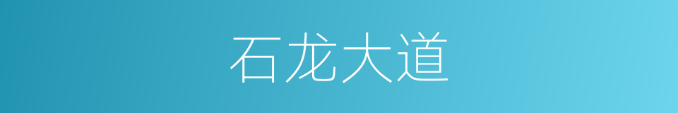 石龙大道的同义词