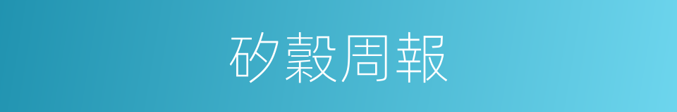 矽穀周報的同義詞