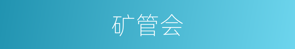 矿管会的同义词
