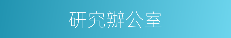 研究辦公室的同義詞