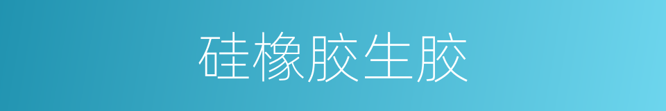 硅橡胶生胶的同义词