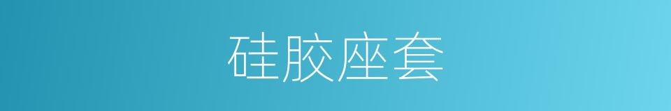 硅胶座套的同义词