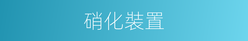 硝化裝置的同義詞
