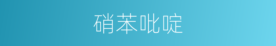 硝苯吡啶的同义词