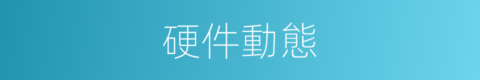 硬件動態的同義詞