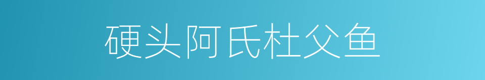 硬头阿氏杜父鱼的同义词