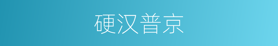 硬汉普京的同义词