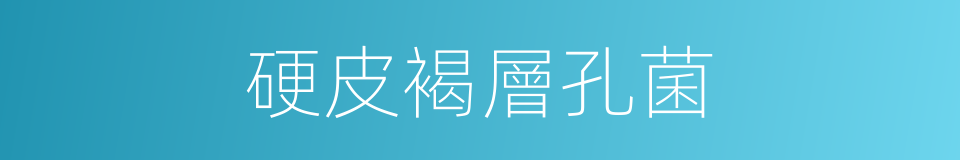 硬皮褐層孔菌的同義詞