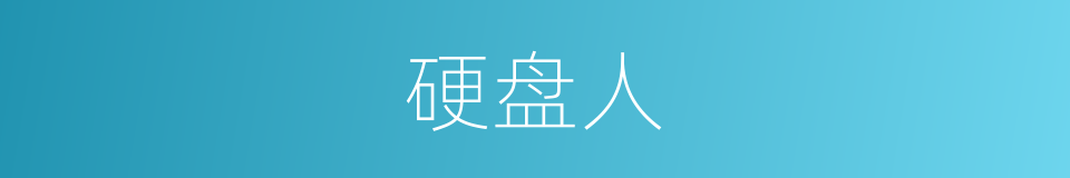 硬盘人的同义词