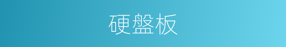 硬盤板的同義詞