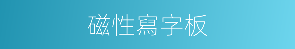 磁性寫字板的同義詞