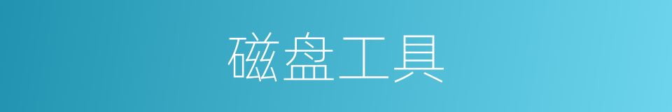 磁盘工具的同义词